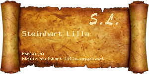 Steinhart Lilla névjegykártya